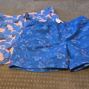 Men's Columbia Magellan Blue Graphic Swim Trunks